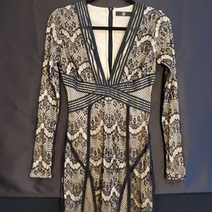 Missguided Lace Bodycon Dress Size 2/Small